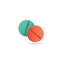 Medicine drug icon. flat style and colorful design, vector illustration
