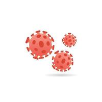 Virus icon. flat style and colorful design, vector illustration