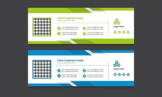 Professional Corporate Business Multi Purpose Email Signature Templates. vector