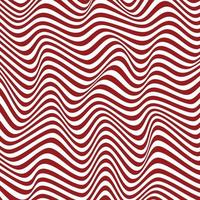 Ilustración de diseño de vector libre de patrón de onda roja de moda moderna