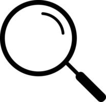 Search icon simple free vector illustration