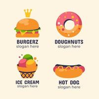 Fast Food Logo Collection vector
