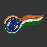 ilustración del feliz día de la república de india vector