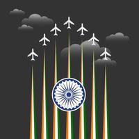 ilustración del feliz día de la república de india vector