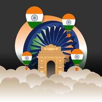 Illustration of Happy India Republic day vector