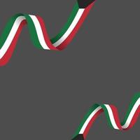 Celebration of Kuwait's national day vector