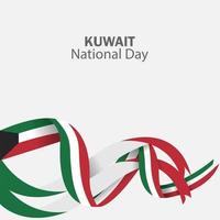 Celebration of Kuwait national day vector