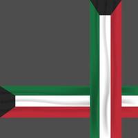 Celebration of Kuwait's national day vector