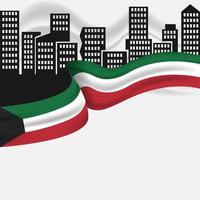 Celebration of Kuwait national day vector