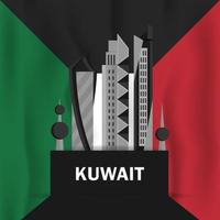 Celebration of Kuwait national day vector