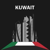 Celebration of Kuwait national day vector