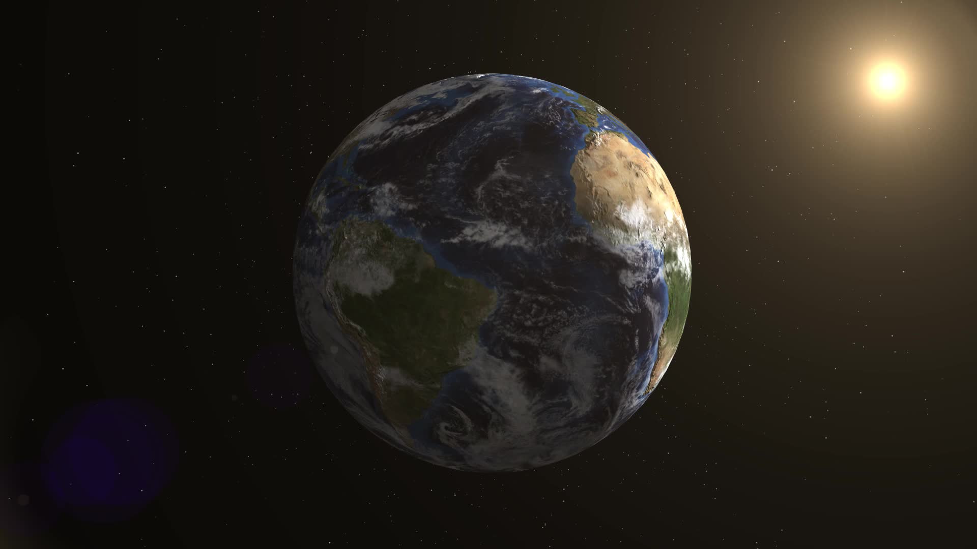 3d del planeta tierra girando en el espacio 2273176 Vídeo de stock en  Vecteezy