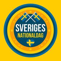 Independence day of Sweden. National holiday event