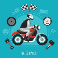 Speed Racer Design Concept vector
