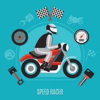 Speed Racer Design Concept vector