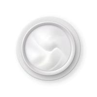 Cosmetics Cream Jar Top Realistic Vector Illustration