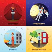 Woman Professions Concept Vector Illustration