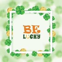 Saint Patrick Holiday Frame Background vector