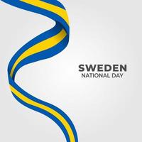 ilustración vectorial del día de la independencia de suecia. día nacional de suecia. ilustración vectorial vector