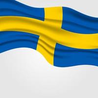 día nacional de suecia. vector