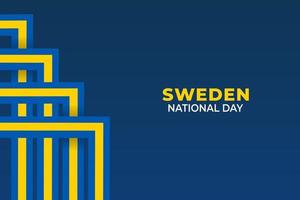 día nacional de suecia. vector