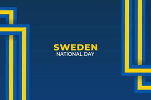 Sweden National Day. vector