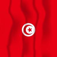 Vector of Independence Day with Tunisia Flags.