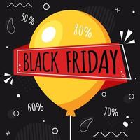 Black friday banner. Big sale. Vector illustration