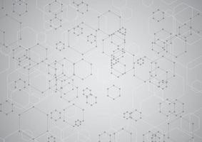 abstract background with a modern hexagonal tech design vector