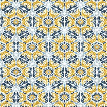 Abstract pattern background with a Moroccan themed design vector