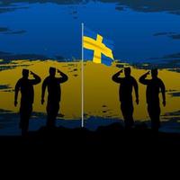 Sweden National Day. Celebrated annually on June 6 in Sweden. Happy national holiday of freedom. Swedish flag. vector