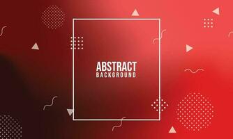 Red gradient geometric background. Dynamic shapes composition. Eps10 vector. vector