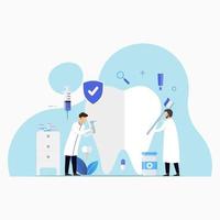 Dental care checkup design concept vector illustration