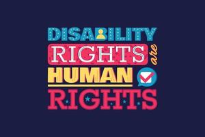 Protect Rights of Disable People Human Equality vector