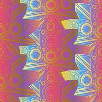 Gilding natural seamless pattern with lotus flowers vector