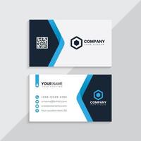 Blue elegant business card vector