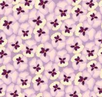 Floral seamless pattern. Flower pansy background. Floral seamless texture with flowers. Flourish tiled wallpaper vector