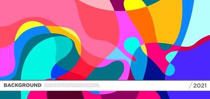 Vector colorful liquid abstract background pattern