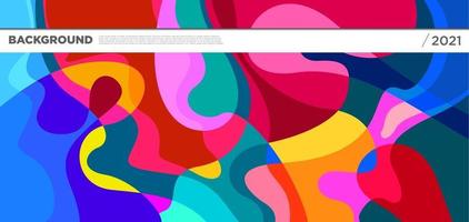 Vector colorful liquid abstract background pattern