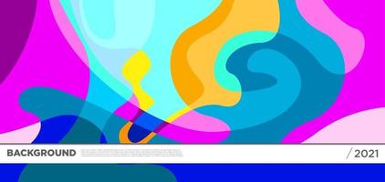 Vector colorful liquid abstract background pattern