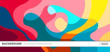 Vector colorful liquid abstract background pattern