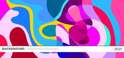 Vector colorful liquid abstract background pattern