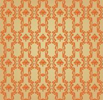 Floral ornament background Oriental ethnic flourish retro texture. Abstract geometric pattern vector