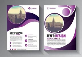 diseño de folletos, cubierta de diseño moderno vector