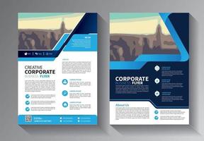 Brochure design, cover modern layout set vector