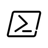 Power shell icon in outline style vector