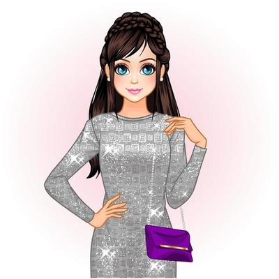 Women dressed in stylish trendy clothes - female Vector Image