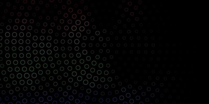 Dark Multicolor vector layout with circle shapes.