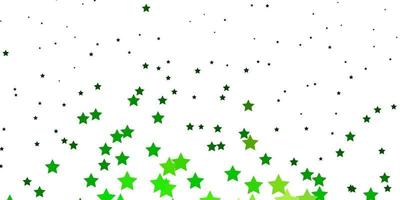 Light Green, Yellow vector pattern with abstract stars.