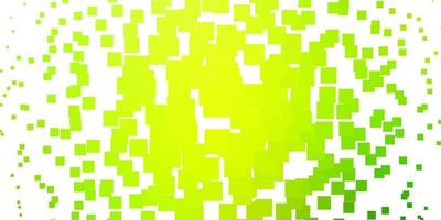 Light Green, Yellow vector backdrop with rectangles.